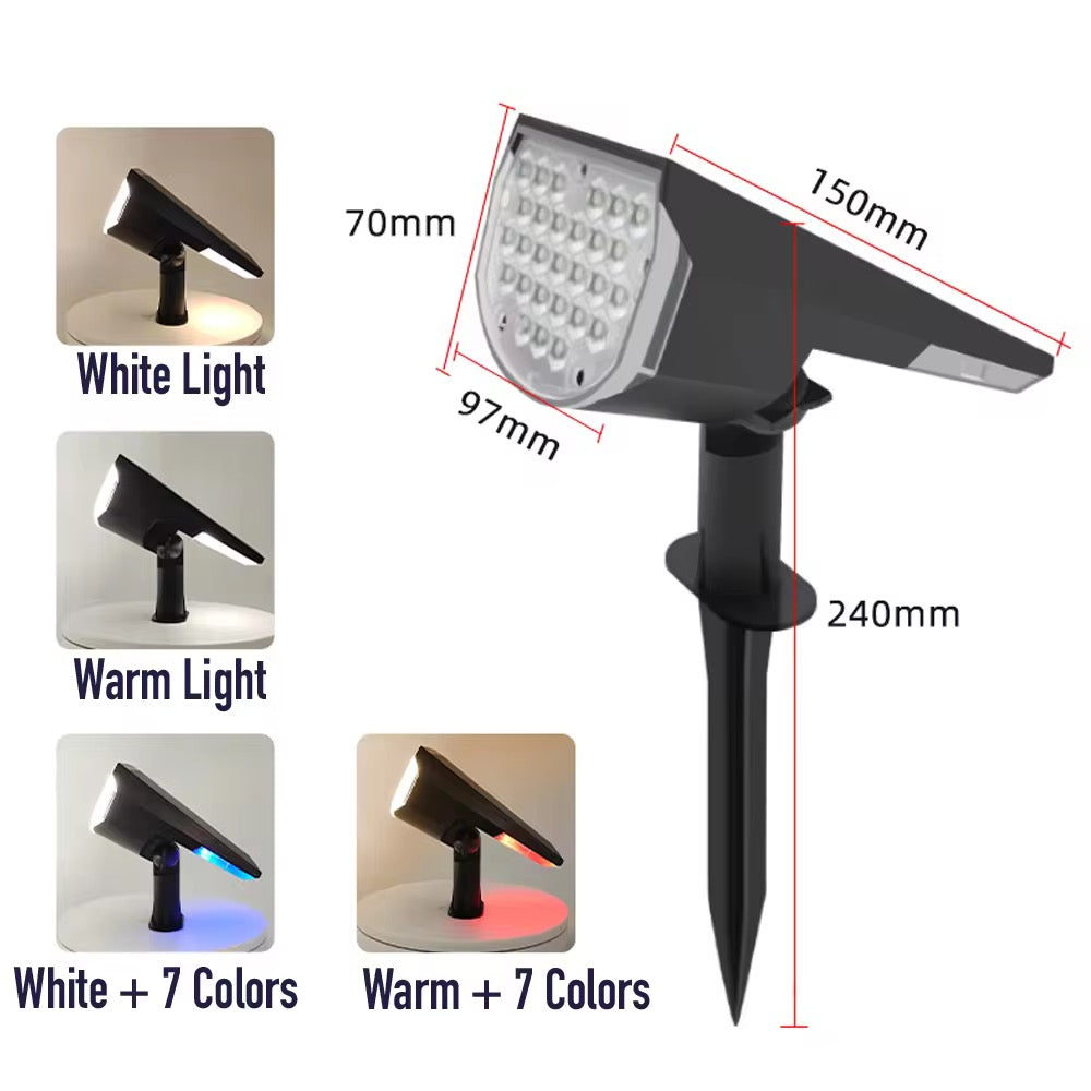 solar garden lights outdoor solar powered automatic spot light