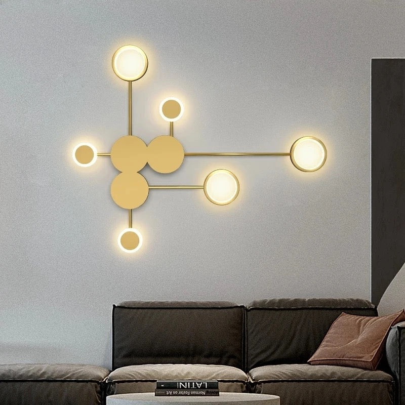 new nordic minimalist classic led wall art light living room, bedroom