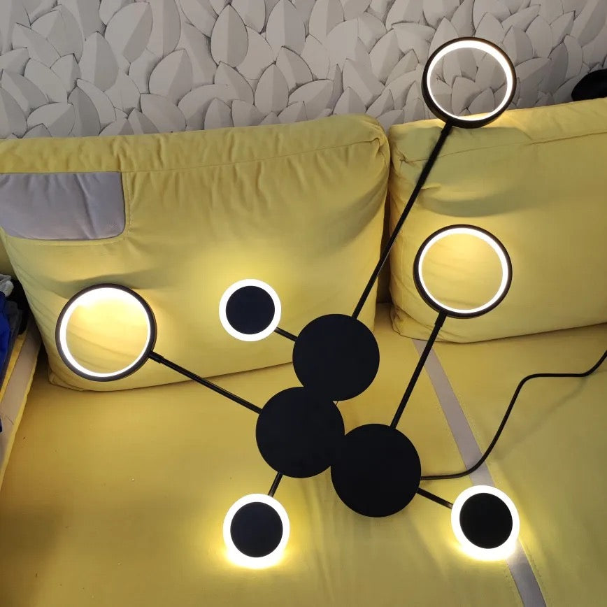 new nordic minimalist classic led wall art light living room, bedroom