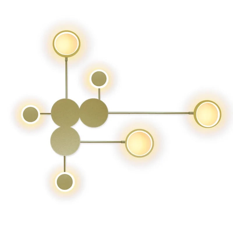 new nordic minimalist classic led wall art light living room, bedroom