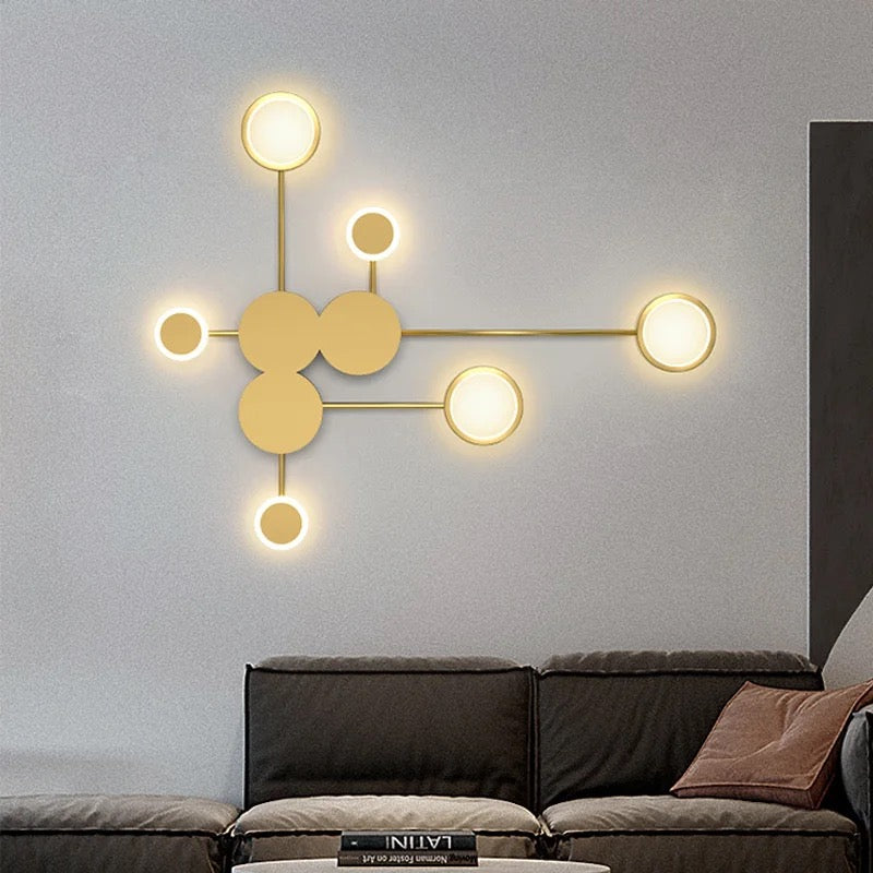 new nordic minimalist classic led wall art light living room, bedroom