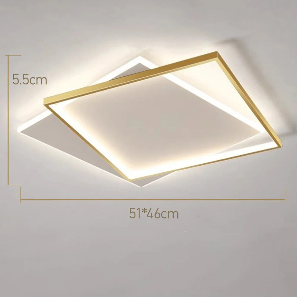 modern geometric flush mount light fixture
