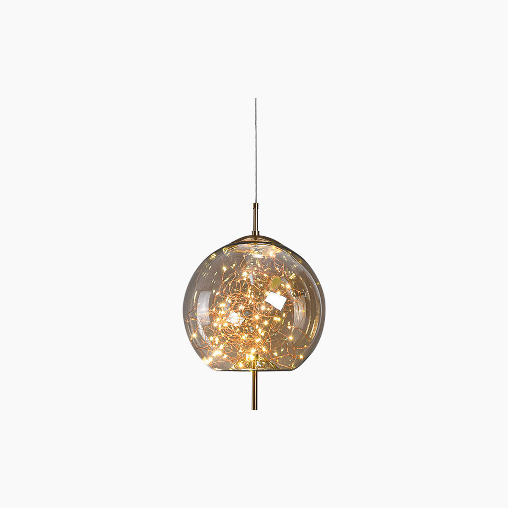 stylish scandinavische glazen sterrenhanglamp
