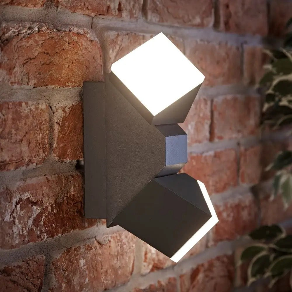 creative rotating indoor and outdoor water proof wall lamP
