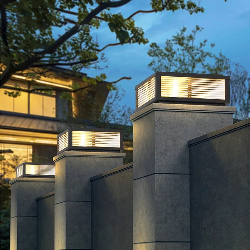 Outdoor LED Lawn Solar Lamp 85~265V Door Lamp Villa Post Light Waterproof IP65 For Courtyard Villa Garden Street Decoration