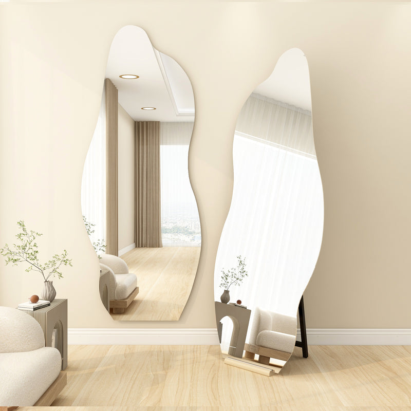 european luxury irregular design mirror with tri light push button 60cm*165cm