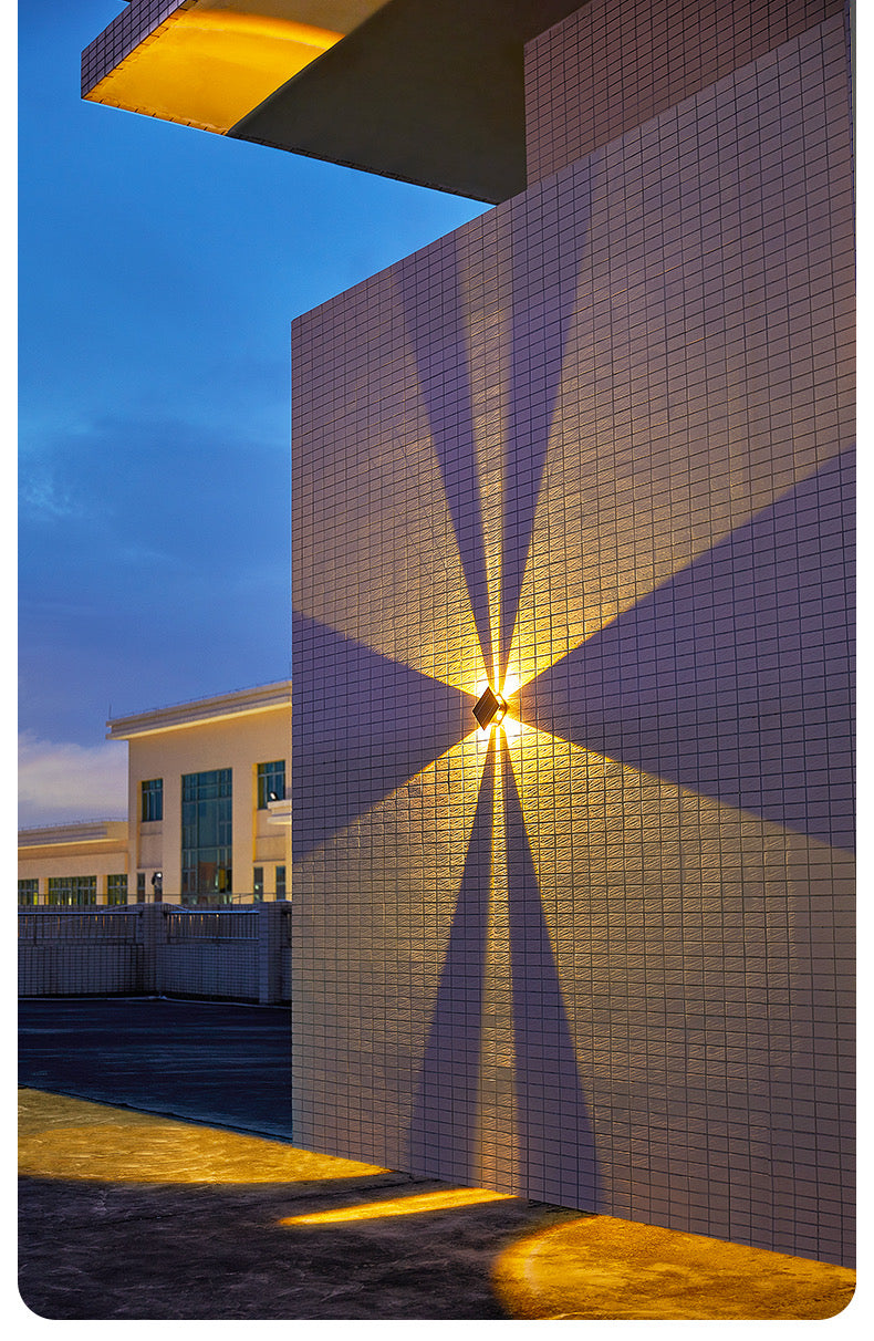 modern solar bright outdoor wall lamp