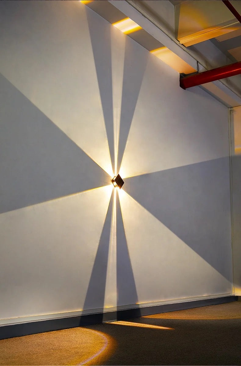 modern solar bright outdoor wall lamp