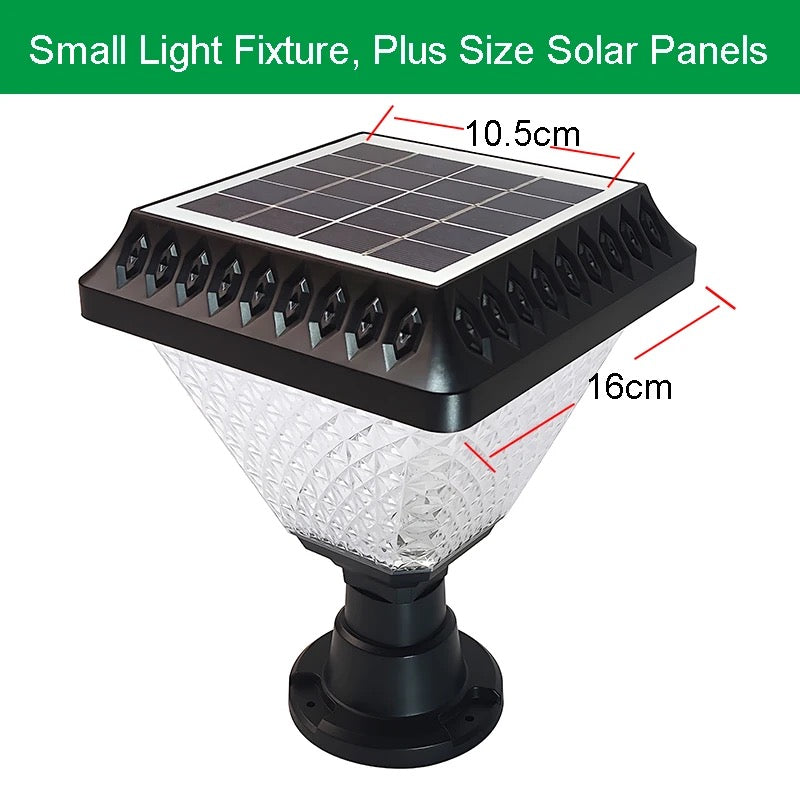 solar pillar lights multi color + warm white +white color included