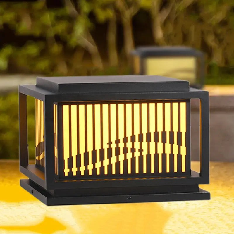 solar pillar lamp courtyard wall lamp outdoors water proof