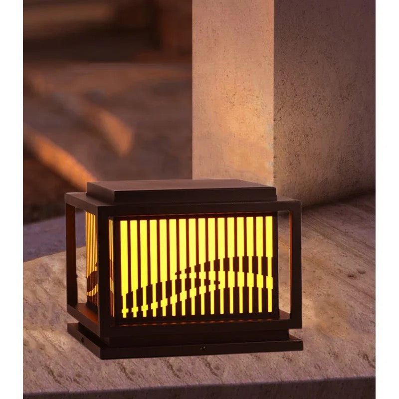 solar pillar lamp courtyard wall lamp outdoors water proof