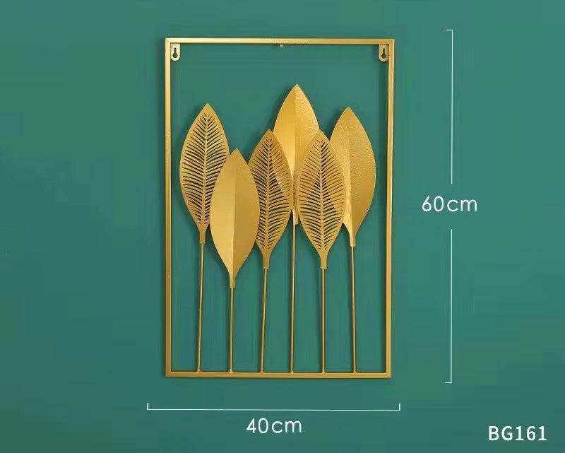 gold metal wall art home decor