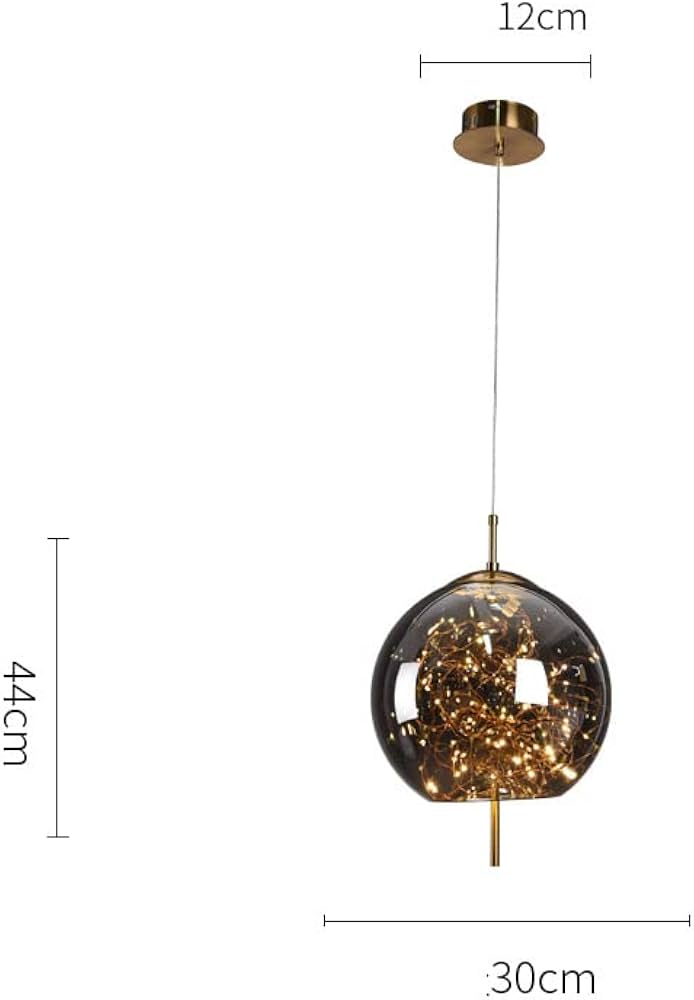 stylish scandinavische glazen sterrenhanglamp