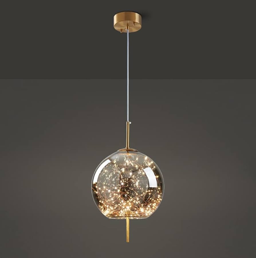 stylish scandinavische glazen sterrenhanglamp