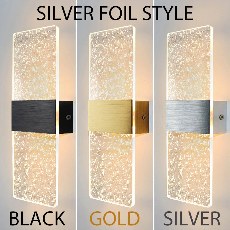 Acrylic Indoor Wall Lamp 6W LED Wall Light Bedroom Living Room Balcony Aisle Bedside Lights Modern Nordic Sconce Lamps AC85-265V