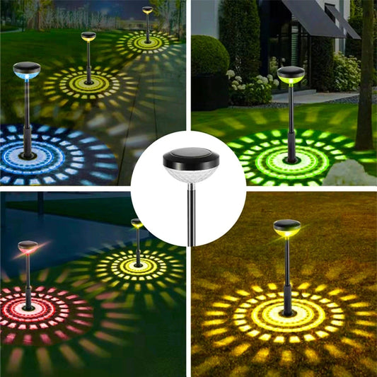 Garden Outdoor Solar LED Lawn Lights RGB Color Changing Solar Yard Lamps for Garden Decor Pathway Patio Landsacpe Lighting