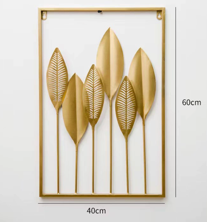 gold metal wall art home decor